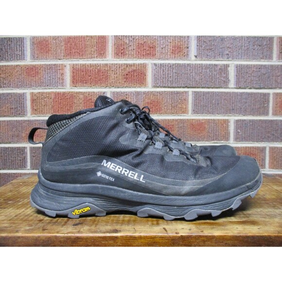 Merrell Mens Moab Speed Mid GTX Black Hiking Boots Gore-Tex Waterproof Size 13 main image 12